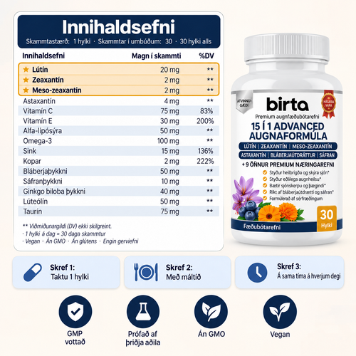 Birta 15 í 1 Augnaformúla